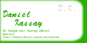 daniel kassay business card