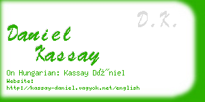 daniel kassay business card